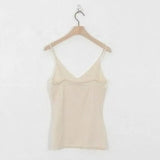 Summer Women Korea Style Crop Top Sexy V-Neck Camisole Female Bralette Streetwear Short Black Frill Tank Tops White