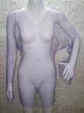 black fishnet rhinestone mini summer dress women Glitter bodycon club party dress see through bikini cover up beach