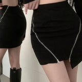 Women Suits Sexy Crop Leather Jacket Black Hollow Shirt High Waist Skirt 3 Piece Zip Skirt Party Girl Elegant Y2k Female