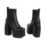New Large-Size Square Head Boots Women Thick And Thick Over-Knee Skinny Boots High-Valley Knight