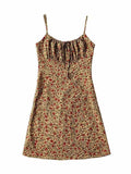 Vintage Floral Slip Mini Dress- Outfit
