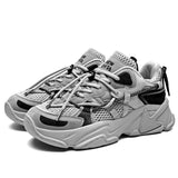 Summer Chunky Sneaker Women Couple Running Shoes Men Breathable Mesh Sports Shoes Thick Sole Walking Shoes Zapatillas