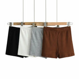 Zingj New INS Summer High Waist Stretch Tight Hip Shorts Women's Leisure Hot Pants Slim Sports
