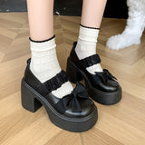 Mary Jane Platform Heighten Loafs Women 2025 New Casual Fashion Versatile Pedal Niche Women's