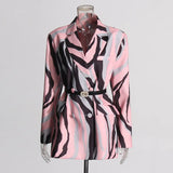 Australian Show Receipt Belt With Thin Suit Suit 2025 New Personality Trend Design Blazer Women's