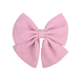 Pcs/lot Cute Solid Cotton Hair Bows With Clip For Girls Hair Clips Handmade Hairpins Barrettes Headwear Kids Hair
