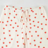 Strawberry Printed Tank Top And Straight Leg Pants Pyjamas Two Piece Set-Outfit