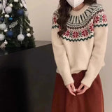 Christmas Jacquard Sweater- Outfit