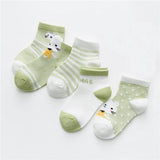 Pairs/Lot 0-2Yrs Baby Socks Summer Mesh Cotton Cartoon Animal Kids Socks Girls Cute Newborn Boy Toddler Socks Baby