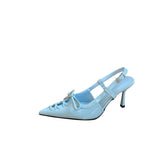 Spring New Sharp Tip High Heel Temperament Thin French Fashion Sexy Beautiful Head With Women's