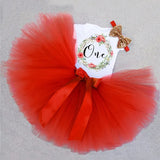 Year Girl Baby Birthday Dress Summer New Cotton Kids Baby Clothes First 1st Birthday Christening Dresses For Toddler