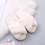 Zingj Slippers Female 2023 Spring Autumn New Women's Moon Flat Bottom Home Indoor And Outdoor Wear Plush Cotton Mop- Outfit