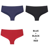 3Pcs/Lot Seamless Panty Set Underwear Female Comfort Intimates Fashion Low-Rise Briefs Panties Women Sexy