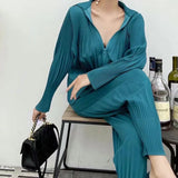 Folded Women's Spring And Autumn Hoodie Hoodie Hulled Trousers Set Fashion Casual Sports