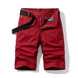 Summer New Men's Camouflage Cotton Zipper Casual Pocket Regular Five-Point Pants Military Cargo Plus Size