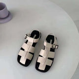 2021 Summer Sandals Buckle Strap Hollow Out Beach Sandals Cool Ladies Footwear Female
