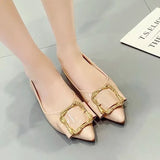 Shoes Children's New Spring 2025 Sharp-Pointed Light-Mouthed Single-Shoe Red Wedding Shoes Mother Soft-Soled Bean
