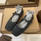 Wind Temperament Light Mary Jane Shoes 2025 Winter Explosion Elegant Mary Jane Women Shoes Coarse Heel Anti-Slip Single