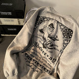 Streetwear Letter Print Crew Neck Sweatshirt sweatshirt women Spring Thin Sweater Loose Versatile harajuku hoodie