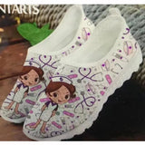 New Breathable Nurse Shoes Doctor Shoes Net Running Shoes Casual Breathable Sports Women's Shoes Flat