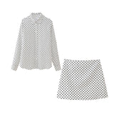New Wave Spot Printed Shirt 2328125 Miniskirt