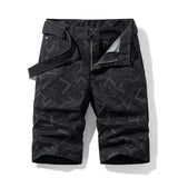 Summer New Men's Camouflage Cotton Zipper Casual Pocket Regular Five-Point Pants Military Cargo Plus Size