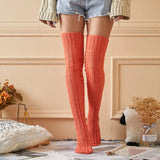 Zingj / Winter Knit Jacquard Stockings Over The Knee Socks Floor Socks Pile Pile Socks Female