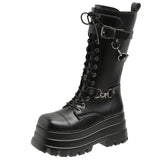 Rivet Dark Locomotive Boots 2025 New Punk Wind Martin Boots Large Size Women's