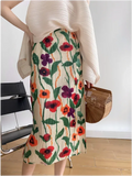 Floral Midi Print Skirt- Outfit