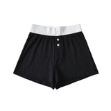 Zingj Trend Women's Wear Sports Style Fashion Elastic Exercise Yoga Shorts Comfortable Casual Pants High-Waisted Straight