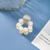 Mini Round Pearl Hair Clips for Women Girls Hair Claw Chic Barrettes Claw Crab Hairpins Styling Fashion Hair