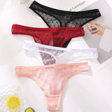 Sexy Perspective G-String Women's Panties Woman Thong Low-waist Underpants Hollow Out T-back Female Underwear