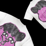 T-Shirt Men's Hip Hop Animation Exaggerated Printed T-Shirt Super Big Goth Harajuku Street Clothing Casual