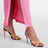 Quality 25 New Snake-Snake-Snafing Silver Round Head With Fashionable Temperament Sexy Dew Fine Heel