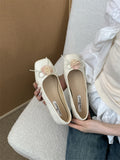 Children With Skirt 2025 New Niche Bows Shallow Flat And Mary Jane