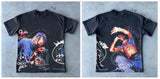 Men's T-Shirts Y2k Musical Instrument Printed T-Shirts Men's Summer Harajuku Street Clothes Classic Cotton Casual Short-Sleeved