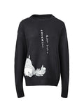 Men's Cartoon Long Sleeve Knit Sweater- Outfit