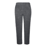 Solid Color Loose Double-sided Plush Trousers
