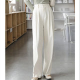 Women Office Lady Casual Fashion Straight Suit Work Pants Spring Summer Loose Female Long Trousers New