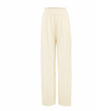 Boho Solid Color Tops or Pants Suit Casual Autumn Clothes Woman Long Sleeves Top Bottoms Full Length Pants Beach Wear