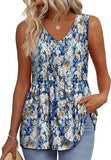 New Women's Vest Flowing Lotus Leaf Side Top Women's Elegant Sleeveless V-Neck Doll