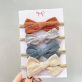Soft Nylon Baby Girl Headband Bowknot Newborn Headbands Elastic Hair Bands Infant Turban Headwear Kids Hair