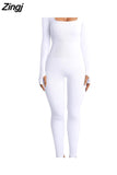 Women Sport Yoga Fitness Jumpsuit Sexy Long sleeves Vest Bodysuit Slim Casual Bodysuit Female One Piece Jumpsuit and