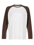 Crew Neck Raglan Sleeve Tee-Outfit
