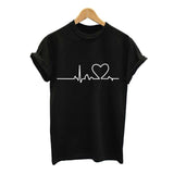 New Harajuku Love Printed Women T-shirts Casual Tee Tops Summer Short Sleeve Female T shirt for Women