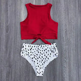 New Sexy High Waist Bikini Swimwear Women Swimsuit Push Up Biquini Bathing Suit High Neck Bikinis Women Summer Beach