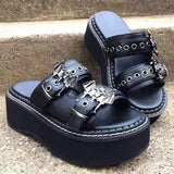 Products In Autumn 2025 New Bat Round Head Pine Cake Thick-Solle Fashion Sandals Slippers