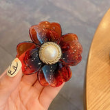 Flower Shape Hair Clips for Women Girls Hair Claw Chic Barrettes Claw Crab Hairpins Styling Bohemia Hair Accessories