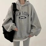 Vintage Letter Printed Oversized HoodieOutfit