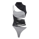 Spring And Summer New Women's High-Collar Design Irregular Sleeveless Vest Hot Girl Hollow Sexy